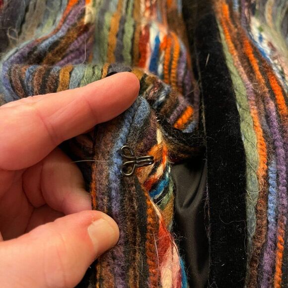 Katherine New York Multicolor Textured Wool-Blend Jacket - Picture 13 of 13